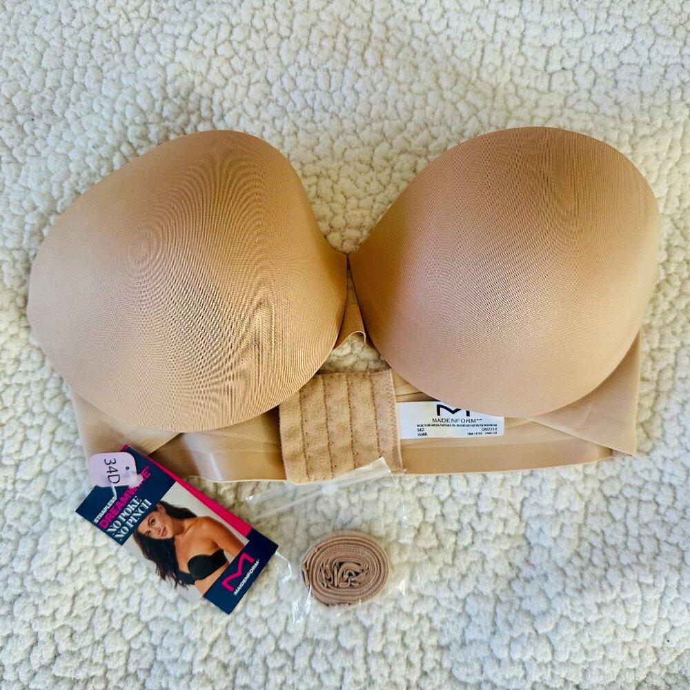 34D Maidenform Women's DreamWire Strapless Underwire Bra